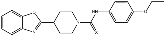 1-Piperidinecarbothioamide,4-(2-benzoxazolyl)-N-(4-ethoxyphenyl)-(9CI) Struktur