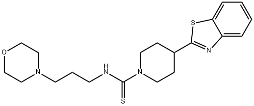 1-Piperidinecarbothioamide,4-(2-benzothiazolyl)-N-[3-(4-morpholinyl)propyl]-(9CI) Struktur