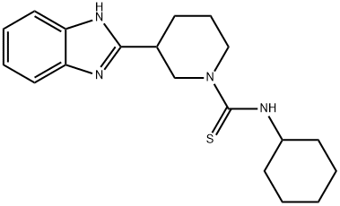 1-Piperidinecarbothioamide,3-(1H-benzimidazol-2-yl)-N-cyclohexyl-(9CI) Struktur