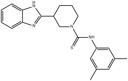 1-Piperidinecarbothioamide,3-(1H-benzimidazol-2-yl)-N-(3,5-dimethylphenyl)-(9CI) Struktur