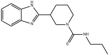 1-Piperidinecarbothioamide,3-(1H-benzimidazol-2-yl)-N-propyl-(9CI) Struktur