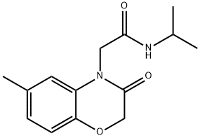 4H-1,4-Benzoxazine-4-acetamide,2,3-dihydro-6-methyl-N-(1-methylethyl)-3-oxo-(9CI) Struktur