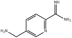 2-Pyridinecarboximidamide,5-(aminomethyl)-(9CI) Struktur