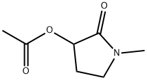 2-Pyrrolidinone,3-(acetyloxy)-1-methyl-(9CI) Struktur