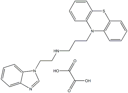 10H-Phenothiazine-10-propanamine, N-2-(1H-benzimidazol-1-yl)ethyl-, ethanedioate (1:1) Struktur