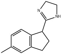 1H-Imidazole,2-(2,3-dihydro-5-methyl-1H-inden-1-yl)-4,5-dihydro-(9CI) Struktur