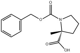 (R)-1-(Benzyloxycarbonyl)-2-Methylpyrrolidine-2-carboxylic acid Struktur