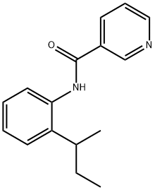 3-Pyridinecarboxamide,N-[2-(1-methylpropyl)phenyl]-(9CI) Struktur