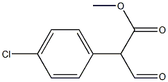 Benzeneacetic acid, 4-chloro-.alpha.-forMyl-, Methyl ester Struktur