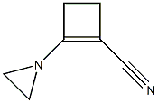 1-Cyclobutene-1-carbonitrile,2-(1-aziridinyl)-(9CI) Struktur