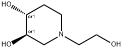 3,4-Piperidinediol,1-(2-hydroxyethyl)-,(3R,4R)-rel-(9CI) Struktur