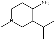 4-Piperidinamine,1-methyl-3-(1-methylethyl)-(9CI) Struktur