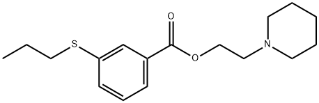 2-Piperidinoethyl=m-(propylthio)benzoate Struktur