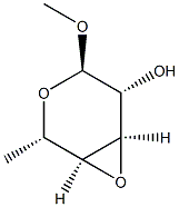 alpha-L-Altropyranoside, methyl 3,4-anhydro-6-deoxy- (9CI) Struktur