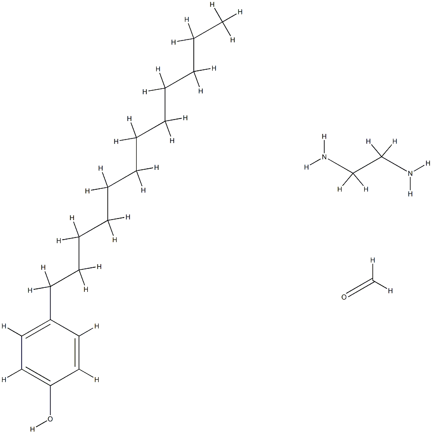 Formaldehyde, polymer with 4-dodecylphenol and 1,2-ethanediamine Struktur