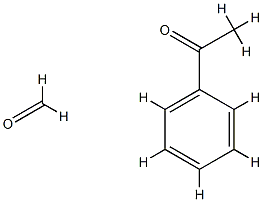 Formaldehyde, polymer with 1-phenylethanone, hydrogenated Struktur