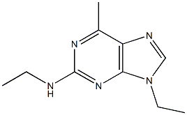 9H-Purin-2-amine,N,9-diethyl-6-methyl-(9CI) Struktur