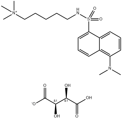 dansyl-pentane-5-trimethylammonium Struktur