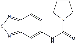 1-Pyrrolidinecarboxamide,N-2,1,3-benzothiadiazol-5-yl-(9CI) Struktur