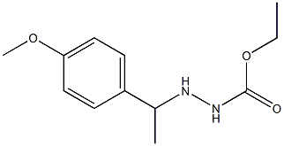 3-(p-Methoxy-α-methylbenzyl)carbazic acid ethyl ester Struktur