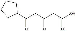 Cyclopentanepentanoic acid, -ba-,-delta--dioxo- (9CI) Struktur