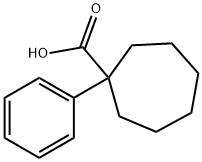 1-phenylcycloheptane-1-carboxylic acid Struktur