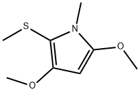 1H-Pyrrole,3,5-dimethoxy-1-methyl-2-(methylthio)-(9CI) Struktur