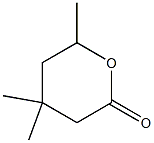 2H-Pyran-2-one, tetrahydro-4,4,6(or 4,6,6)-trimethyl- Struktur