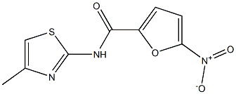 2-Furancarboxamide,N-(4-methyl-2-thiazolyl)-5-nitro-(9CI) Struktur