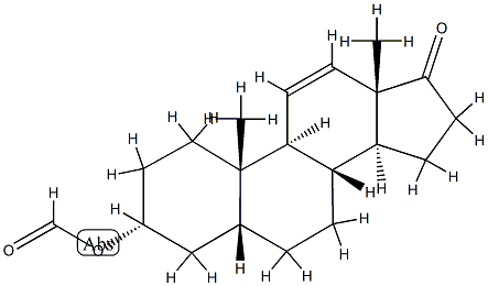 3α-Formyloxy-5β-androst-11-en-17-one Struktur