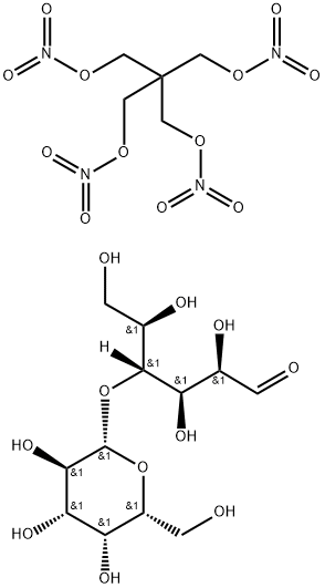 PENTAERYTHRITOL TETRANITRATE:LACTOSE 1:4 Struktur