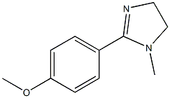 1H-Imidazole,4,5-dihydro-2-(4-methoxyphenyl)-1-methyl-(9CI) Struktur