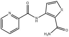 2-Pyridinecarboxamide,N-[2-(aminocarbonyl)-3-thienyl]-(9CI) Struktur