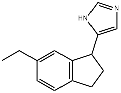 1H-Imidazole,4-(6-ethyl-2,3-dihydro-1H-inden-1-yl)-(9CI) Struktur