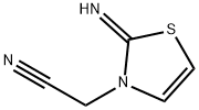 3(2H)-Thiazoleacetonitrile,2-imino-(9CI) Struktur