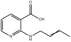 3-Pyridinecarboxylicacid,2-(2-butenylamino)-(9CI) Struktur