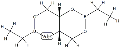 (4aS,8aS)-2,6-Diethyltetrahydro[1,3,2]dioxaborino[5,4-d]-1,3,2-dioxaborin Struktur