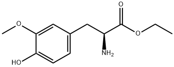 ethyl 2-amino-3-(4-hydroxy-3-methoxyphenyl)propanoate Struktur