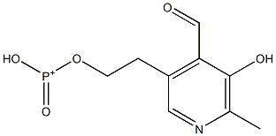 pyridoxal 5'-deoxymethylenephosphonate Struktur