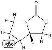 2H,4H-Oxireno[3,4]pyrrolo[1,2-c]oxazol-4-one,tetrahydro-,(1aR,6aR,6bS)- Struktur