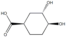 Cyclohexanecarboxylic acid, 3,4-dihydroxy-, (1R,3S,4S)-rel- (9CI) Struktur