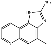 1H-Imidazo[4,5-f]quinolin-2-amine,4-methyl-(9CI) Struktur