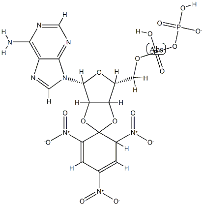 2',3' O-(2,4,6-trinitrophenyl)adenosine 5'-diphosphate Struktur