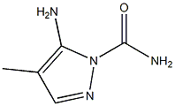 1H-Pyrazole-1-carboxamide,5-amino-4-methyl-(9CI) Struktur