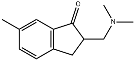 1H-Inden-1-one,2-[(dimethylamino)methyl]-2,3-dihydro-6-methyl-(9CI) Struktur