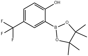 2-(4,4,5,5-tetraMethyl-1,3,2-dioxaborolan-2-yl)-4-(trifluoroMethyl)phenol Struktur