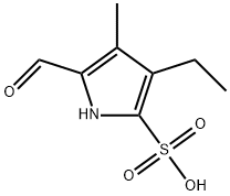 1H-Pyrrole-2-sulfonicacid,3-ethyl-5-formyl-4-methyl-(9CI) Struktur