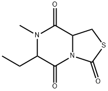 3H-Thiazolo[3,4-a]pyrazine-3,5,8-trione,6-ethyltetrahydro-7-methyl-(9CI) Struktur