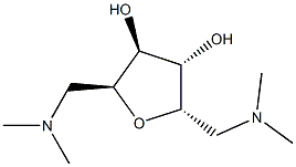 L-Iditol, 2,5-anhydro-1,6-dideoxy-1,6-bis(dimethylamino)- (9CI) Struktur