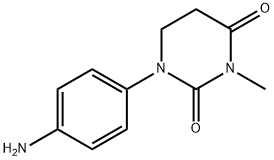 2,4(1H,3H)-Pyrimidinedione,1-(4-aminophenyl)dihydro-3-methyl-(9CI) Struktur